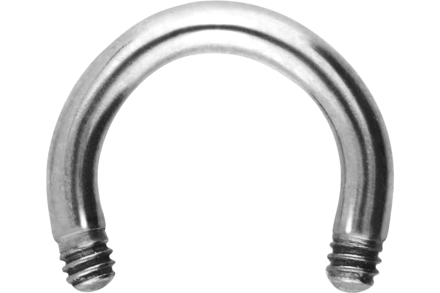 Chirurgenstahl Hufeisenring Piercing ohne Kugeln